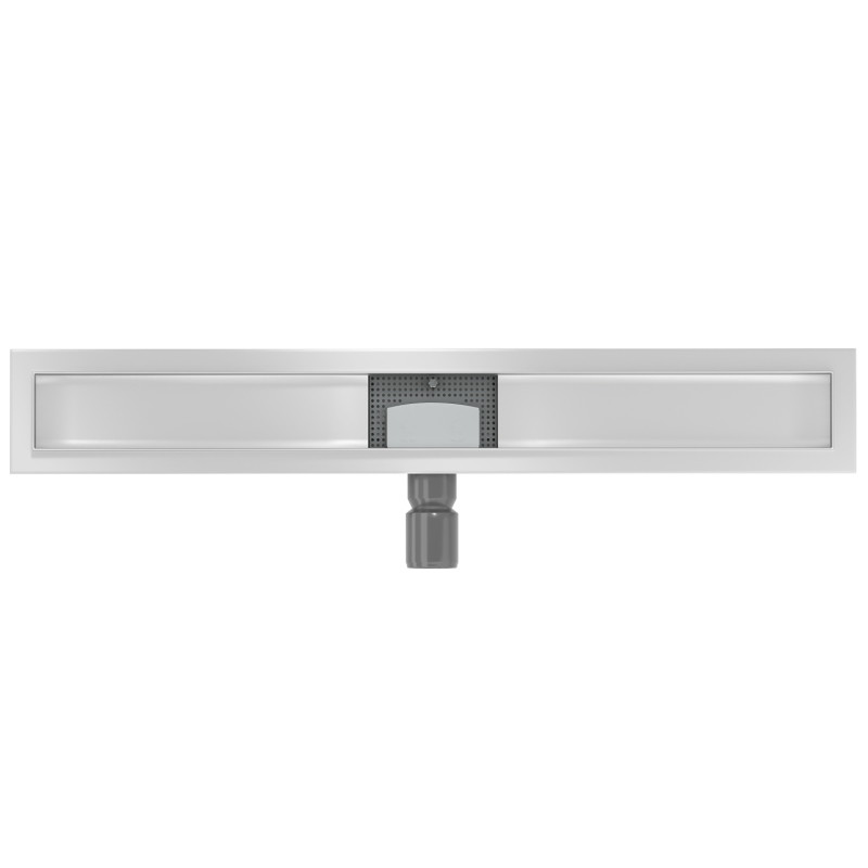 Mexen Flat Joontrapääsukorpusega korpus 80 cm, inox - 1015080