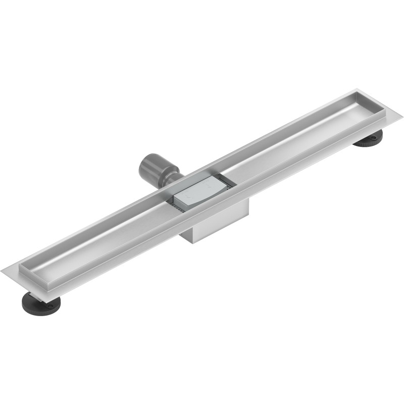 Mexen Flat Joontrapääsukorpusega korpus 80 cm, inox - 1015080