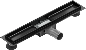 Mexen Flat linear drain body 60 cm, black - 1715060