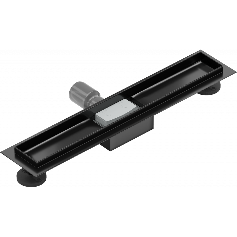 Mexen Flat cuerpo para desagüe lineal de 60 cm, negro - 1715060