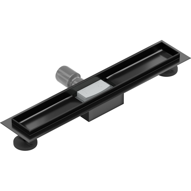 Mexen Flat kućište za linijski odvod 60 cm, crno - 1715060