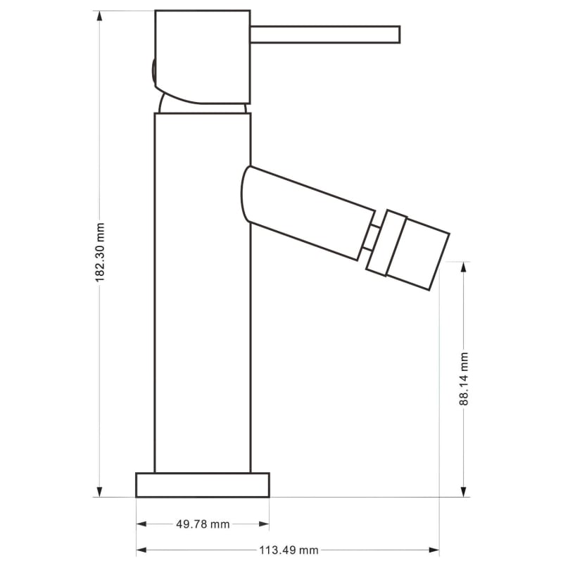 Mexen Rumba bidē jaucējkrāns, rozā zelts - 73520-60