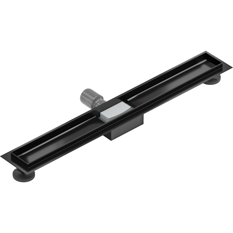 Mexen Flat korpuss lineāram notekas garumam 70 cm, melns - 1715070