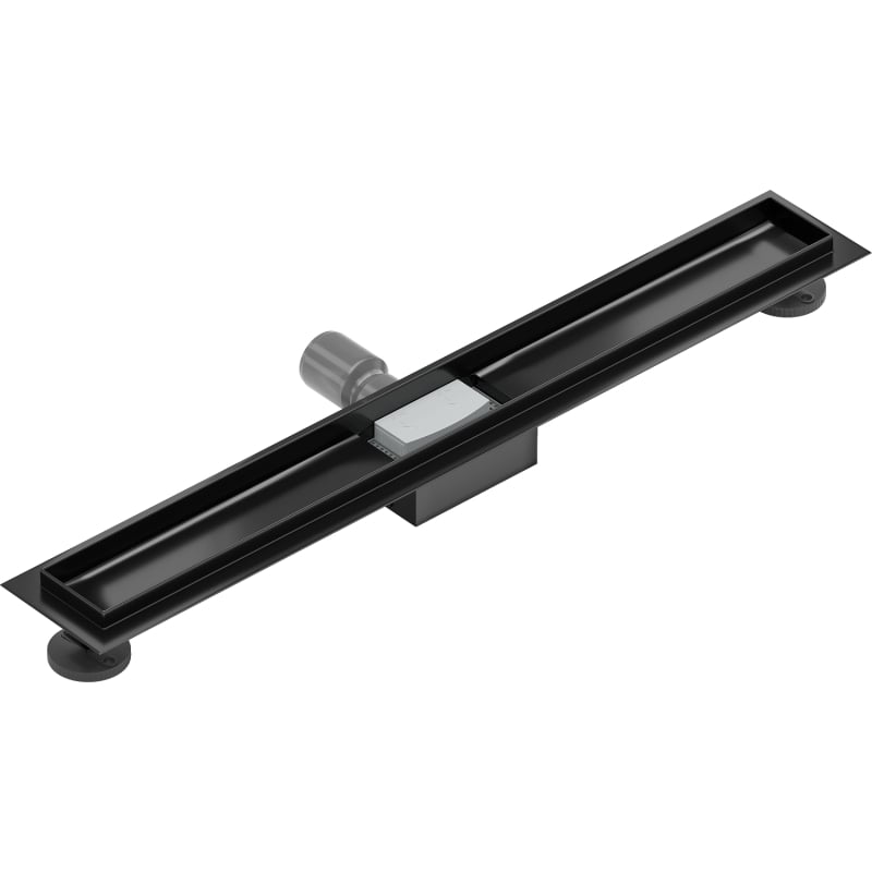 Mexen Flat 80 cm pikkune lineaarse äravoolu korpus, must - 1715080