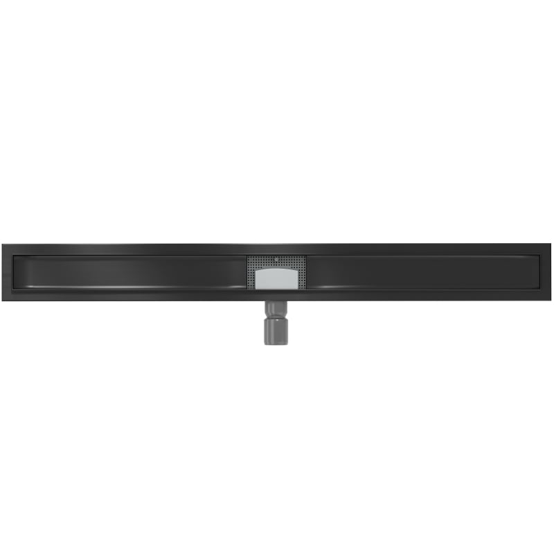 Mexen Flat 100 cm joone äravoolukorpus, must - 1715100