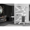 Mexen Kioto+ dušisein riiuliga Walk-in 100 x 200 cm, valge laine, pintseldatud relvahall - 800-100-121-66-97