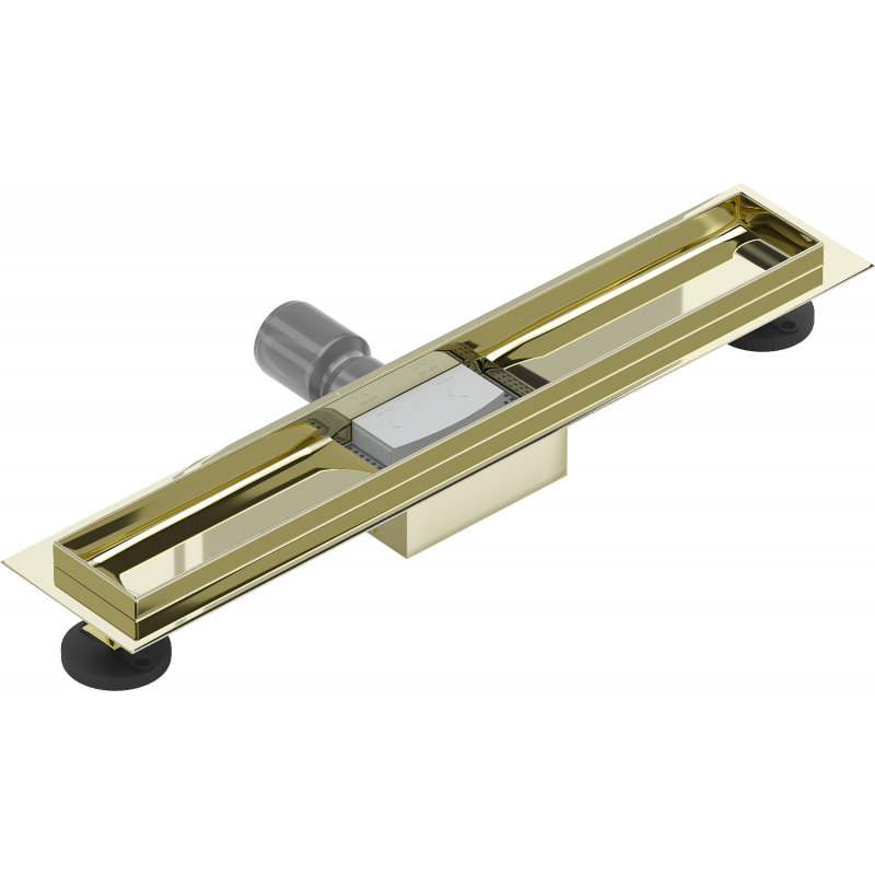 Mexen Flat corpo para ralo linear 60 cm, dourado - 1515060