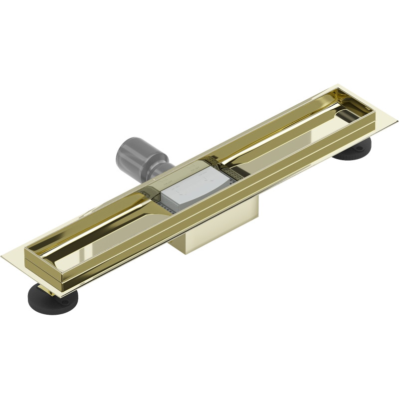 Mexen Flat linear drain body 60 cm, gold - 1515060