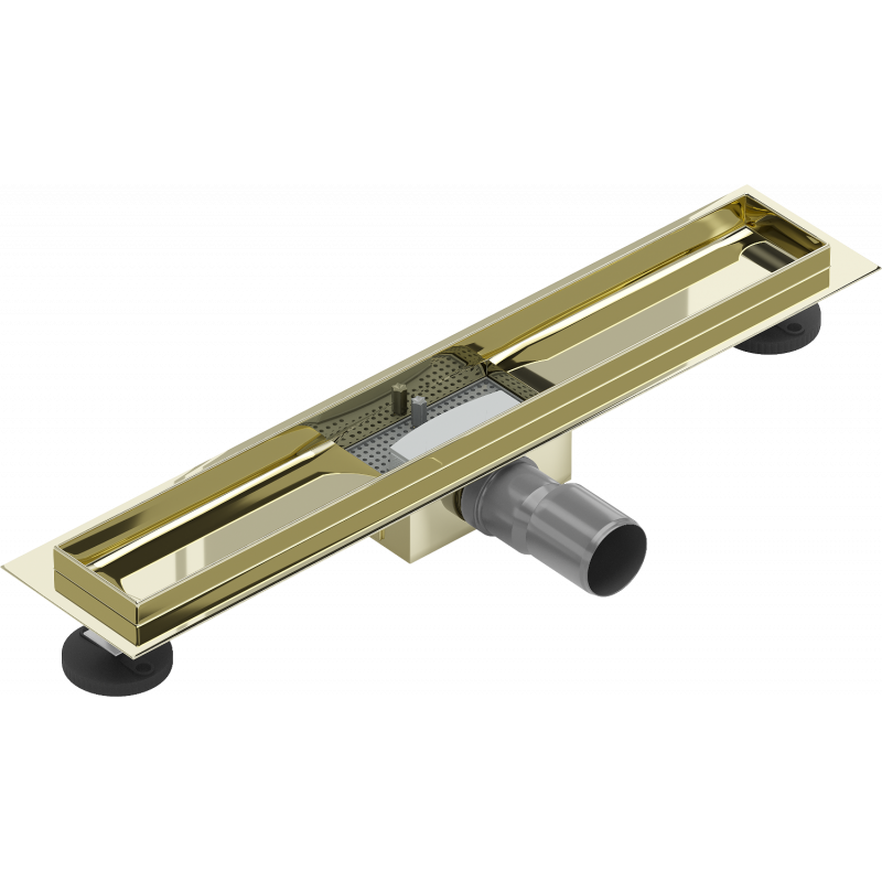 Mexen Flat body for linear drain 60 cm, gold - 1515060