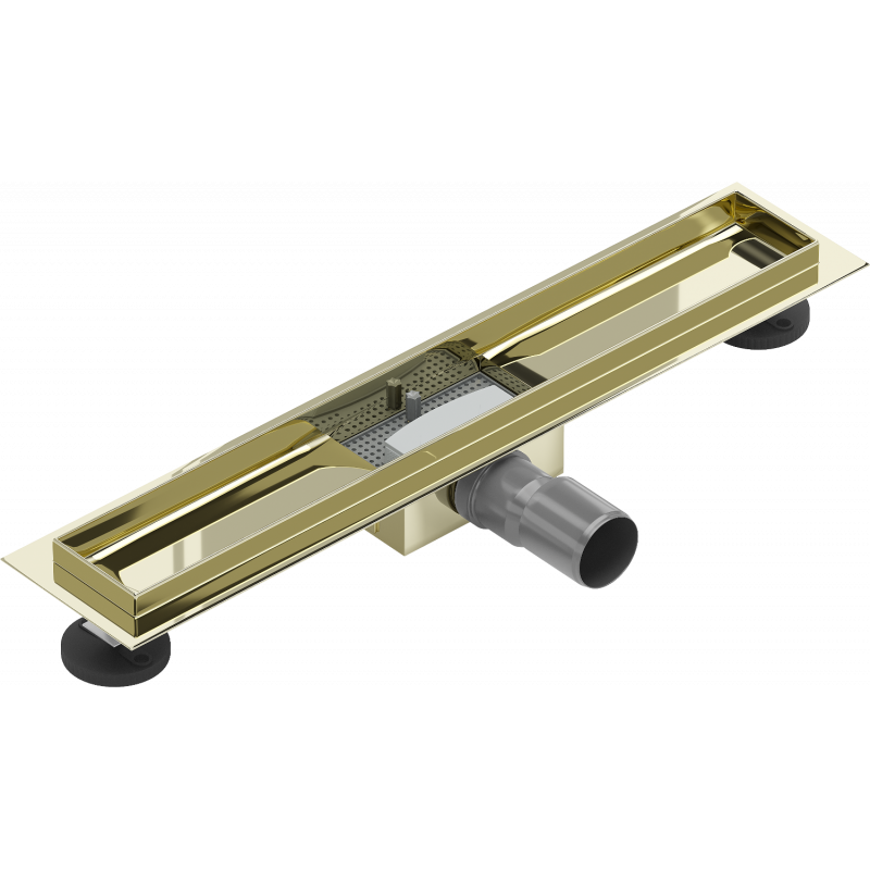 Mexen Flat corpo per scarico lineare 60 cm, oro - 1515060