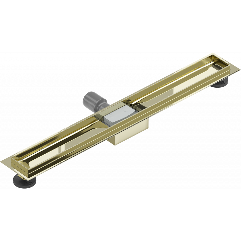 Mexen Flat behuizing voor lijnafvoer 70 cm, goud - 1515070