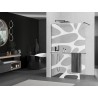 Mexen Kioto+ dušisein riiuliga Walk-in 120 x 200 cm, valge laine, gunmetal - 800-120-121-95-97