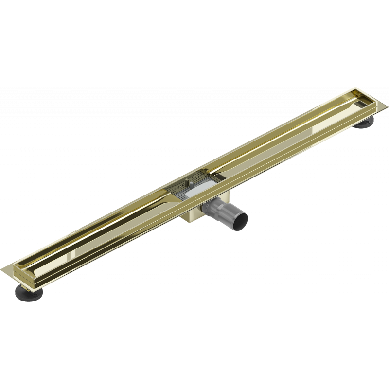 Mexen Flat body for linear drain 100 cm, gold - 1515100