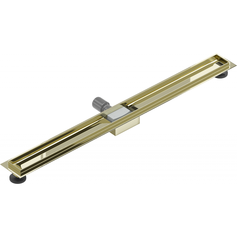 Mexen Flat body for linear drain 100 cm, gold - 1515100