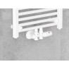 Mexen Uni-Term radiaatori nurk-/sirgeventiil, Duplex, DN50, valge - W908-000-20