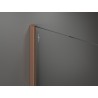 Mexen Kioto+ dušisein riiuliga Walk-in 130 x 200 cm, valge laine, harjatud vask - 800-130-121-65-97