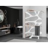 Mexen Kioto+ dušisein riiuliga Walk-in 130 x 200 cm, valge laine, harjatud vask - 800-130-121-65-97