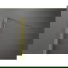 Mexen Kioto+ douchewand met plank Walk-in 120 x 200 cm, transparant/mat, goud geborsteld - 800-120-121-55-35