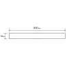 Mexen Flat M13 Verkleidung 2-in-1 für linearen Abfluss 80 cm, Inox - 1019080