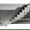Mexen Kioto+ dušas sienas panelis ar plauktu Walk-in 140 x 200 cm, caurspīdīgs/matēts, zeltīts matēts - 800-140-121-55-35