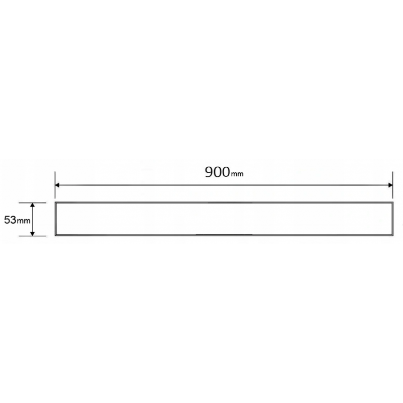 Mexen Flat M13 maskownica 2w1 do odpływu liniowego 90 cm, inox - 1019090
