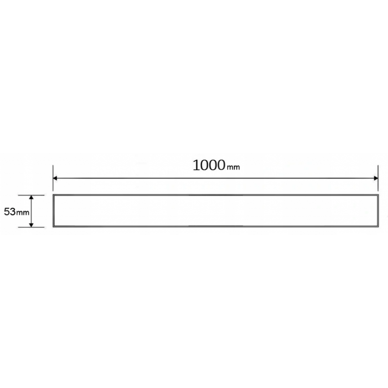 Mexen Flat M13 2-in-1 cover for linear drain 100 cm, inox - 1019100