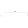 Mexen Flat M13 Abdeckung 2-in-1 für Linienentwässerung 100 cm, Inox - 1019100