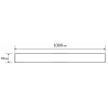 Mexen Flat M13 cache 2-en-1 pour drain linéaire 100 cm, inox - 1019100