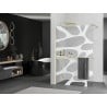 Mexen Kioto+ paroi de douche avec étagère Walk-in 80 x 200 cm, motif blanc, doré brossé - 800-080-121-55-97