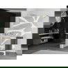Mexen Kioto+ douchewand met plank Walk-in 100 x 200 cm, witte golf, goud geborsteld - 800-100-121-55-97