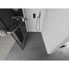 Mexen Kioto+ paroi de douche Walk-in 140 x 200 cm, motif noir, gun metal - 800-140-121-95-77