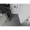 Mexen Kioto+ dušisein riiuliga Walk-in 130 x 200 cm, must ruudustik, gun metal - 800-130-121-95-77