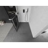 Mexen Kioto+ dušisein riiuliga Walk-in 120 x 200 cm, must ruudustik, gun metal - 800-120-121-95-77