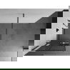 Mexen Kioto+ Duschwand mit Ablage Walk-in 90 x 200 cm, schwarzes Gitter, Gun Metal - 800-090-121-95-77