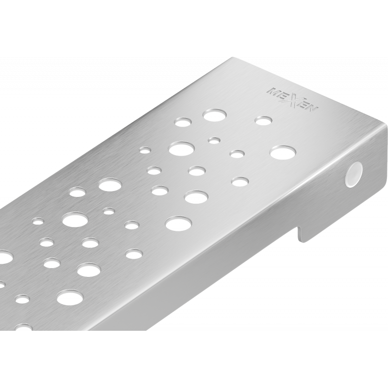 Mexen Flat M12 täcklock för linjeavlopp 90 cm, inox - 1021090