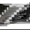 Mexen Kioto+ douchewand met plank Walk-in 130 x 200 cm, grafiet, geborsteld gun gray - 800-130-121-66-40