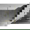 Mexen Kioto+ douchewand met plank Walk-in 80 x 200 cm, zwart raster, goud geborsteld - 800-080-121-55-77
