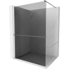 Mexen Kioto+ Duschwand mit Regal Walk-in 90 x 200 cm, Graphit, Gun Metal - 800-090-121-95-40