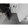 Mexen Kioto+ Duschwand mit Walk-in-Regal 140 x 200 cm, graphit, gun metal - 800-140-121-95-40