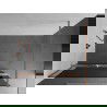 Mexen Kioto+ Duschwand mit Walk-in Regal 100 x 200 cm, graphit, gebürstetes Kupfer - 800-100-121-65-40