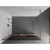 Mexen Kioto+ dušisein riiuliga Walk-in 140 x 200 cm, grafiit, harjatud vask - 800-140-121-65-40