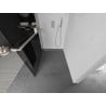 Mexen Kioto+ shower wall with shelf Walk-in 80 x 200 cm, graphite, brushed nickel - 800-080-121-97-40