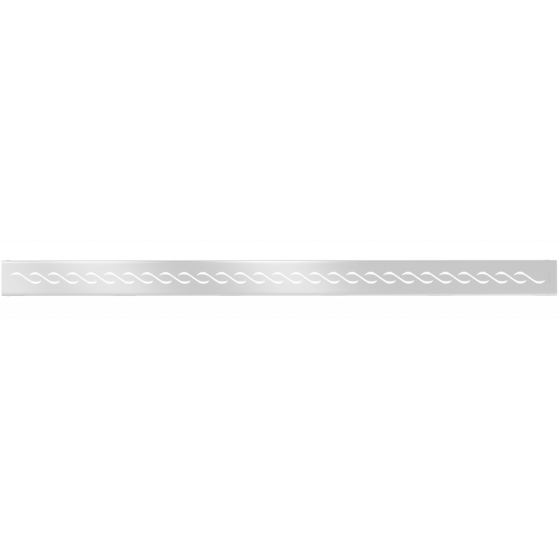 Mexen Flat M18 cobertura para ralo linear 80 cm, inox - 1023080