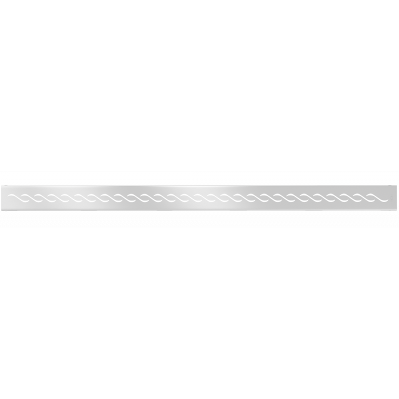 Mexen Flat M18 cubierta para desagüe lineal 80 cm, inox - 1023080
