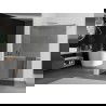Mexen Kioto+ Duschwand mit Walk-in 120 x 200 cm, graphit, gebürstetes Nickel - 800-120-121-97-40