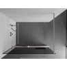 Mexen Kioto+ dušisein riiuliga Walk-in 130 x 200 cm, grafiit, harjatud nikkel - 800-130-121-97-40