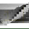 Mexen Kioto+ Duschwand mit Regalfach 70 x 200 cm, graphit, gebürstetes Gold - 800-070-121-55-40