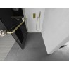 Mexen Kioto+ dušisein riiuliga Walk-in 130 x 200 cm, grafiit, kuldne harjatud - 800-130-121-55-40