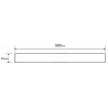 Mexen Flat M08 maskownica do odpływu liniowego 90 cm, inox - 1025090