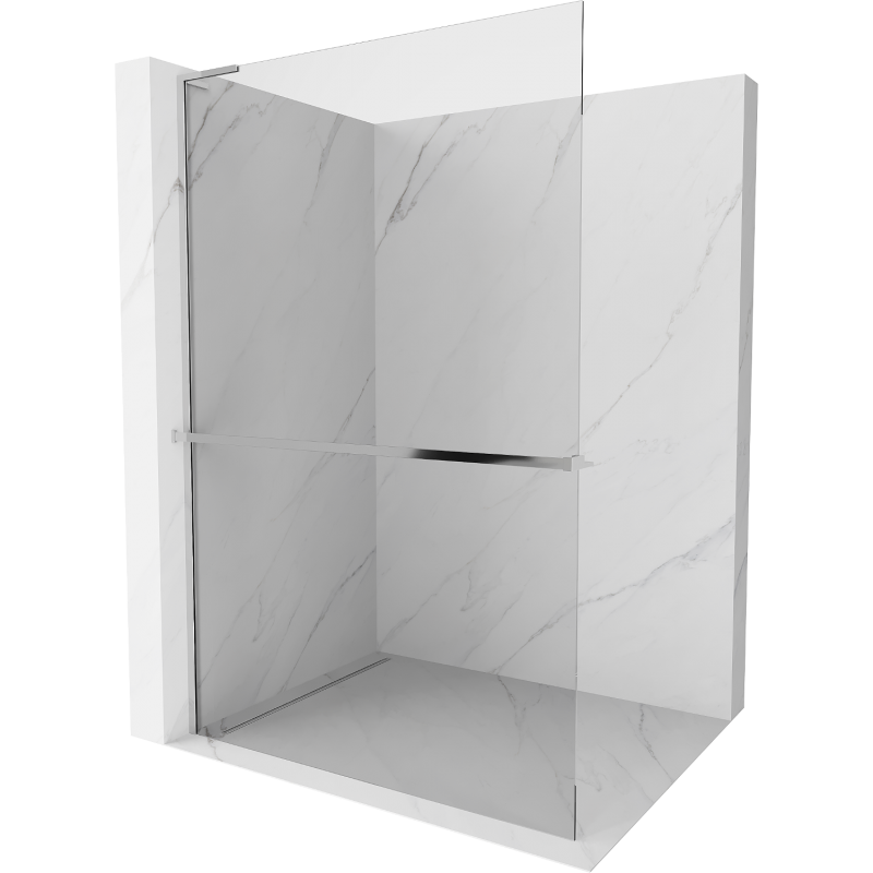 Mexen Kioto+ L paroi de douche avec étagère Walk-in 55 x 200 cm, transparent, chromé - 800-055-123-01-00